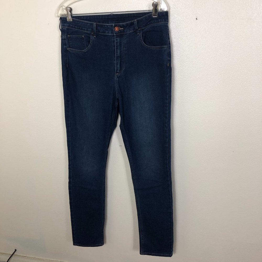 &Denim Skinny Ankle High Waisted Denim Jeans 32